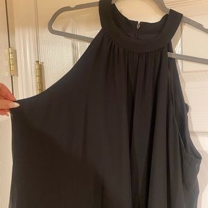 Bar III black chiffon shift dress